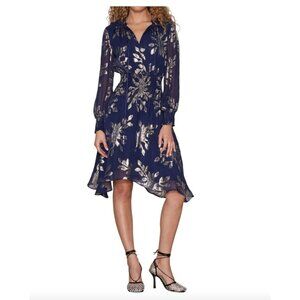 NEW DELFI Collective Navy Blue Rochelle Midi Dress NWT - Size M
